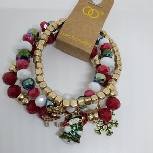 Christmas Charm Bracelet Set